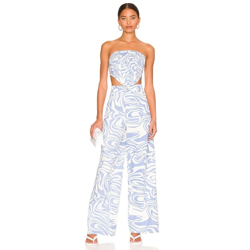 BY.DYLN Ivan Jeans in Blue Swirl M